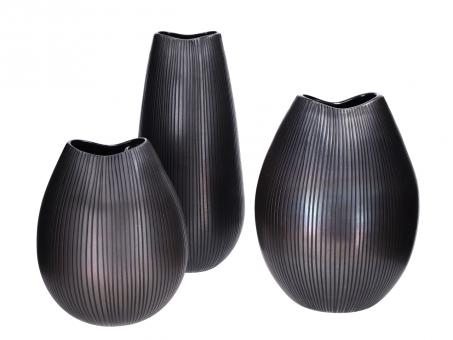 Vase Niro schwarz - in 3 Größen erhältlich