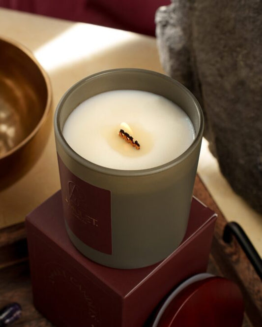 Amulet Candle Green Fig Leaves