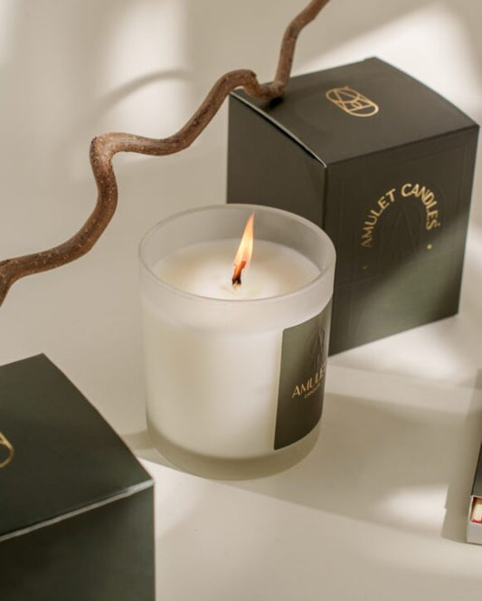 Amulet Candle Wood & Amber