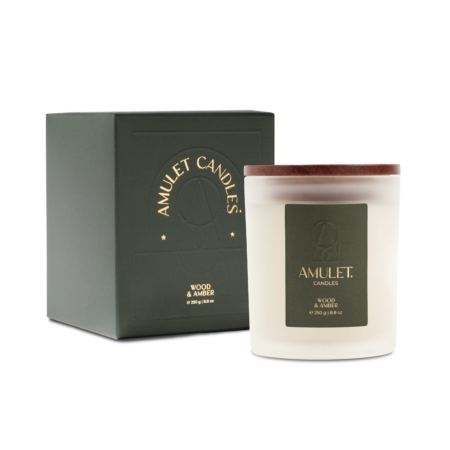 Amulet Candle Wood & Amber