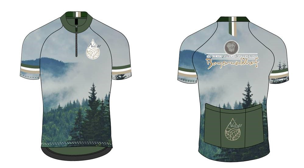 Fahrradtrikot Bayerwaldhof Naturfit kurzärmelig